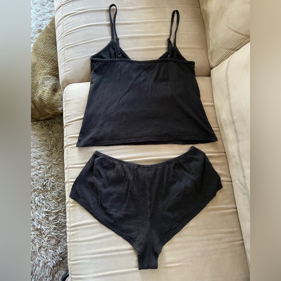 Victoria’s Secret cami/shorts pj set. Super soft. Black/pink. Cotton. Medium. - Picture 7 of 7